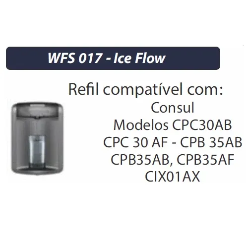 Filtro Refil para Purificador Consul - Ice Flow WFS017