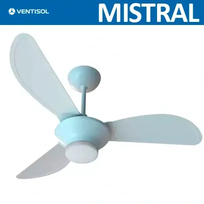 Ventilador de Teto Ventisol Mistral Inverter 96cm LED 3 Pás 130W